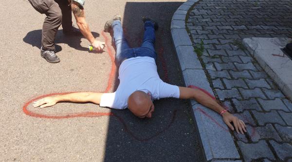 dide pus la pamant protest la igjr impotriva jandarmeriei video