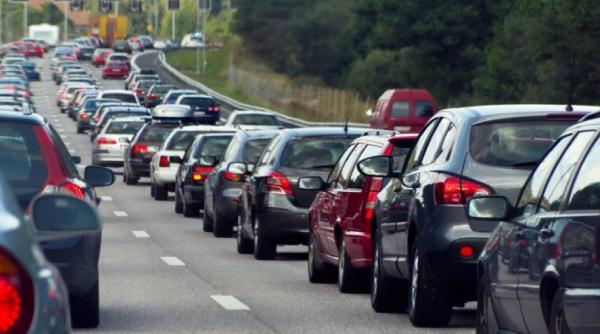 trafic rutier intens pe dn 1  in zona statiunilor montane