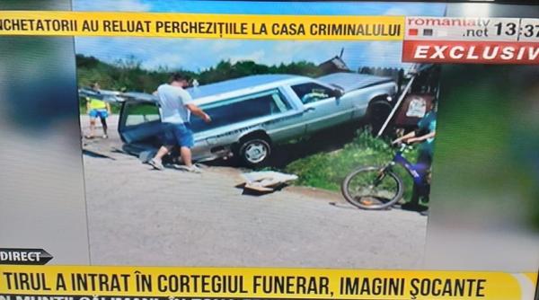 o autoutilitara a intrat intr un cortegiu funerar doua persoane ranite