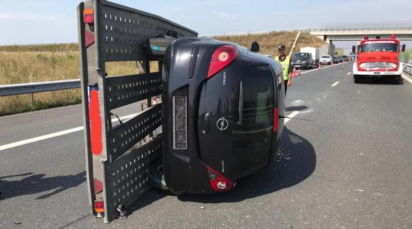 accident pe autostrada a1 doua persoane ranite trafic ingreunat