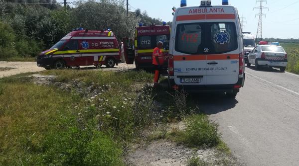 planul rosu a fost activat microbuz cu persoane rasturnat in judetul tulcea