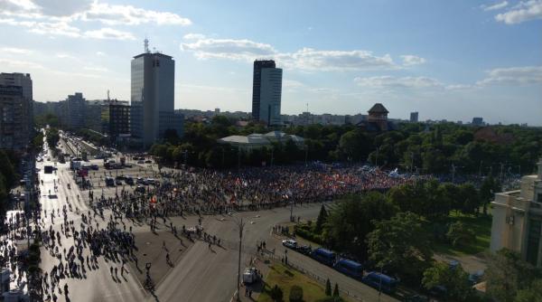 protest 10 august traficul a fost restrictionat