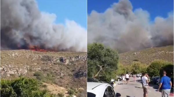 cod rosu de incendii in sudul greciei