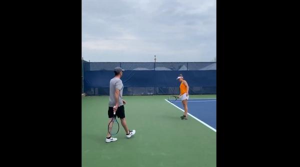 darren cahill a venit la cincinnati simona halep video la antrenament