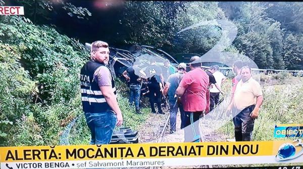 mocanita a deraiat din nou