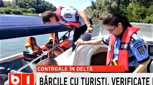 controale in delta dunarii barcile cu turisti verificate de politie