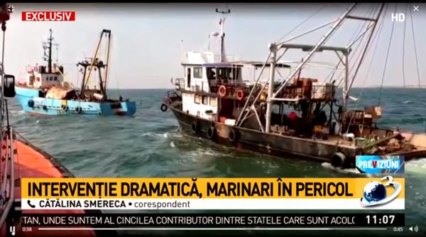 un pescador se scufunda in portul midia 7 marinari in pericol