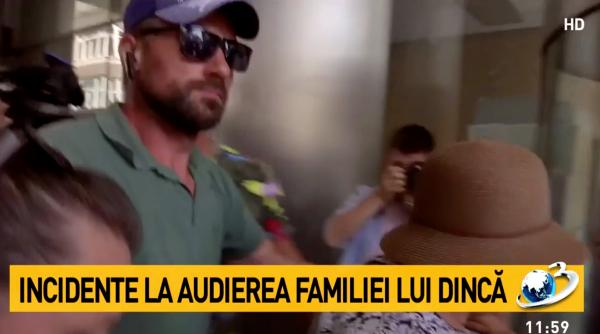 jurnalistii bruscati la sosirea familiei lui gheorghe dinca la audieri