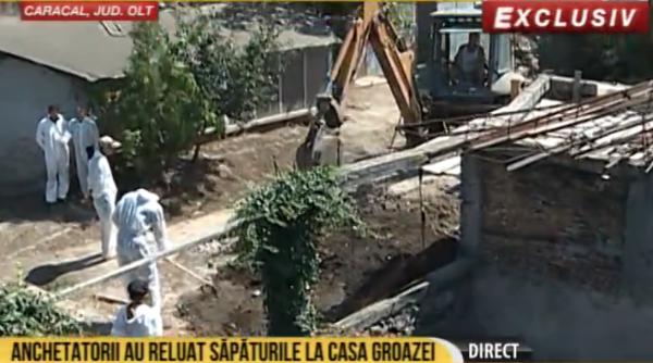 cazul caracal anchetatorii au inceput sapaturile in curtea lui gheorghe dinca