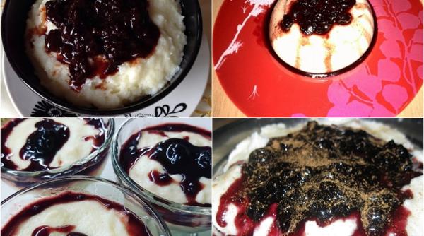 gris cu lapte si dulceata reteta desertul copilariei