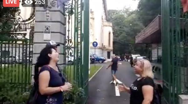 protestatarii scandal la poarta psd marian ceausescu hai ca tot pe aici iese dancila