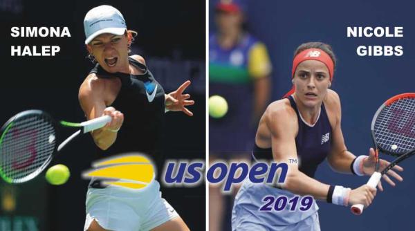 simona halep nicole gibbs rezultat live text us open 2019 turul 1