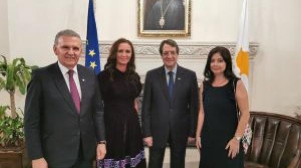 natalia intotero intalnire cu presedintele republicii cipru n kos anastasi dis si cu comunitatea romaneasca