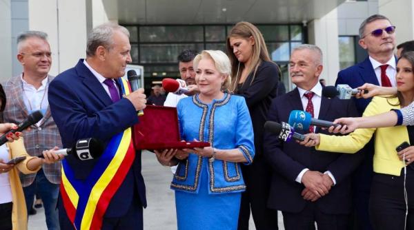 viorica dancila la receptia spitalului orasenesc din mioveni cea mai importanta investitie medicala in regiune din ultimii 30 de ani
