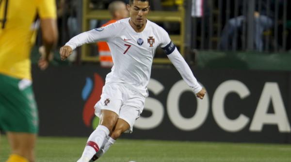 fotbal cristiano ronaldo a devenit cel mai bun marcator din istoria preliminariilor campionatului european