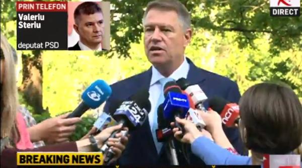 valeriu steriu decizie incorecta si in contradictie cu regulamentul iohannis