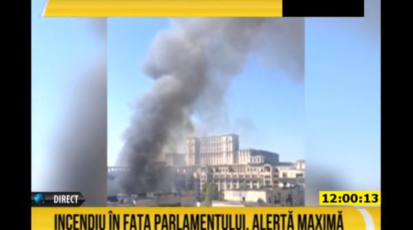 incendiu langa cladirea ministerului de finante in capitala