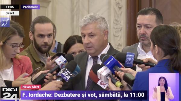 florin iordache motiunea de cenzura dezbatere si vot sambata la ora 11 00