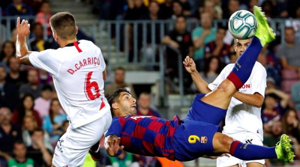 barcelona sevilla 4 0 catalanii au demolat o adversara foarte periculoasa