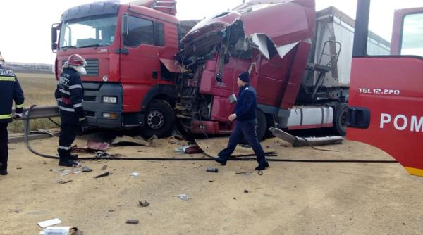 accident in lant pe autostrada a1
