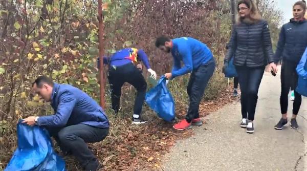 padurea snagov curatata de lotul olimpic de canotaj si seful cosr