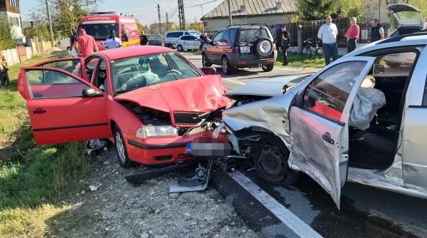 accident grav in arges traficul este blocat