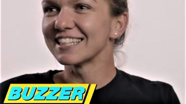 simona halep intrebari fulger la buzzer beater video