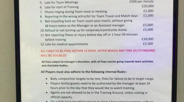 amenzile de la chelsea au aparut pe internet penalizarile ajung la 20 000 de lire