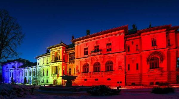 lumini albastre la palatul cotroceni ca sprijin pentru copii