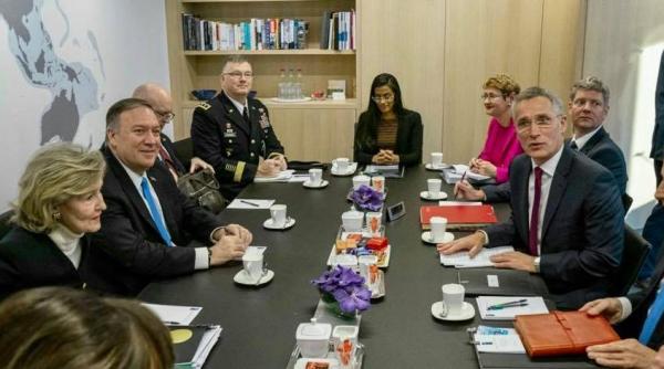 mircea geoana intalnire cu mike pompeo la nato