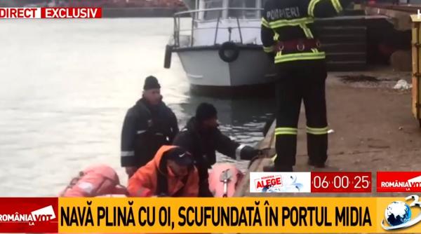 nava cu 14 000 de oi pericol in portul midia din constanta