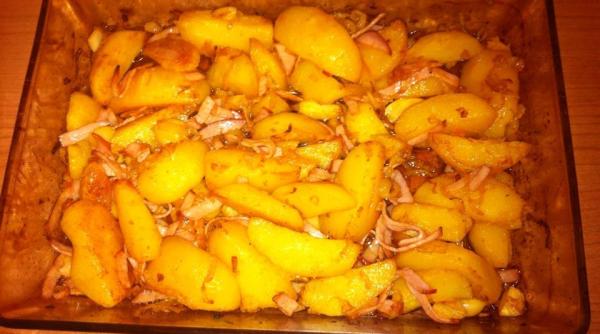 cartofi taranesti cu ceapa cea mai simpla reteta de post este delicioasa