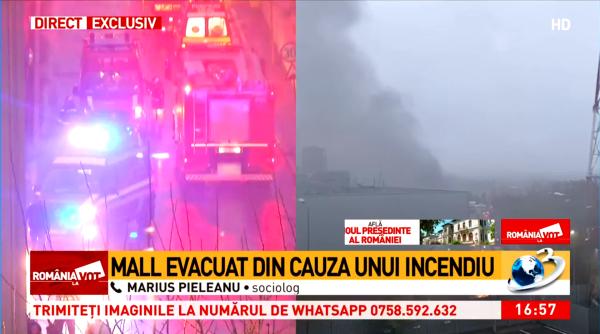 mall ul nou din sibiu evacuat de pompieri in aceasta seara