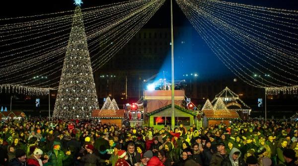 astazi se aprind luminile de sarbatori in capitala