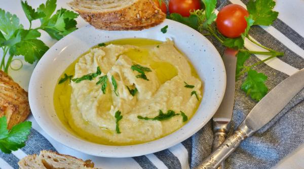 hummus cu ardei copti nu exista o reteta de post mai simpla deliciooos