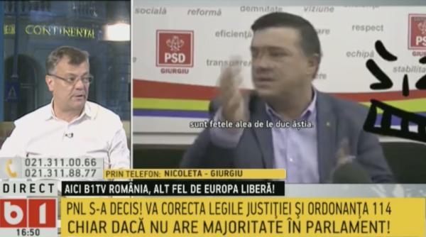 jurnalista din giurgiu interventie la b1 tv dupa filmarea cu badalau acuzatii grave la adresa unui jurnalist