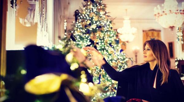 melania trump tema craciun 2019 cum vor arata decoratiunile de sarbatori din acest an