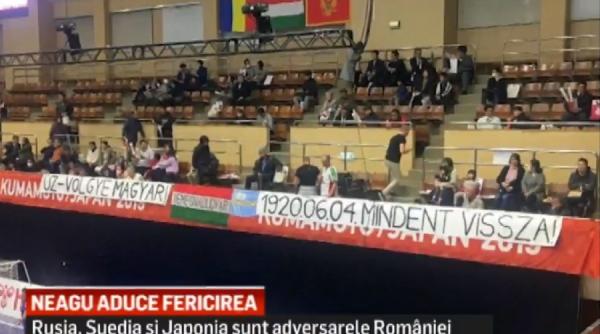 banner controversat la meciul romania ungaria