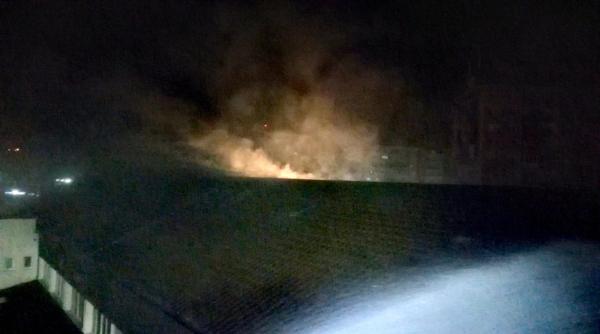 incendiu puternic la o biserica din arad