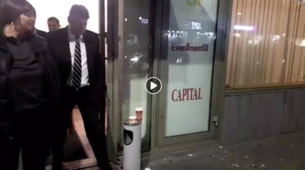 ciolacu luat cu asalt de protestatarul ceausescu la iesirea de la b1 tv video