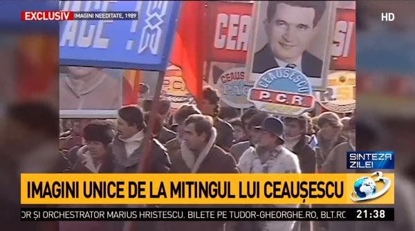 imagini nemaivazute de la mitingul lui ceausescu foto