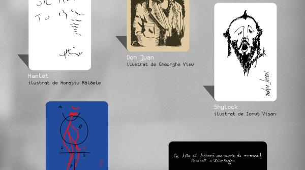 uncard de spectator abonamentul unteatru ilustrat de oana pellea si horatiu malaele