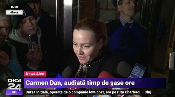 carmen dan declaratii la iesirea de la diicot nu am coordonat operatiunea