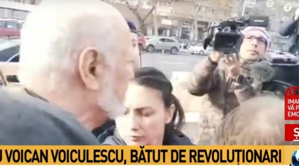 gelu voican voiculescu lovit in cap cine e femeia care incerca sa l protejeze video