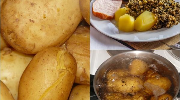 cum cureti cartofii fierti rapid si usor trucul folosit in resturante