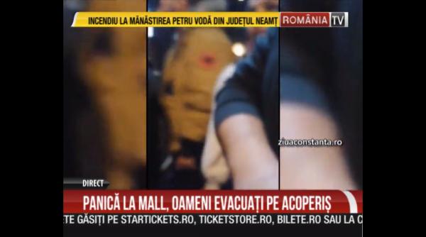 panica la mall clientii evacuati prin tavan