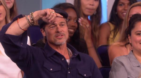 brad pitt discurs amuzant la globurile de aur jennifer aniston reactie