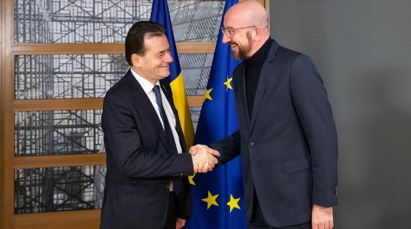 ludovic orban intalnire cu charles michel presedintele consiliului european discutii pe tema provocarilor la adresa ue