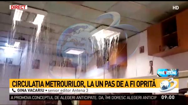 statie de metrou inundata dupa o avarie radet