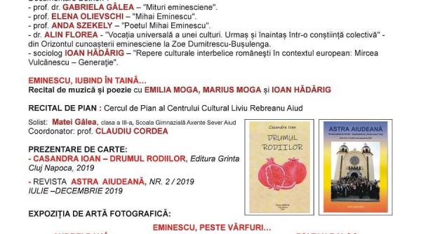 ziua culturii nationale la aiud ceasul de taina al poeziei mihai eminescu